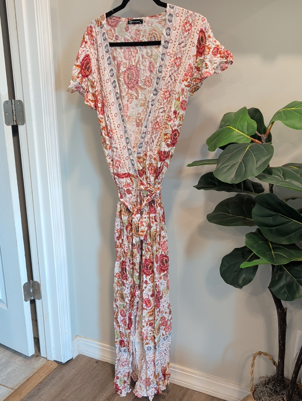 Floral Wrap Maxi Dress